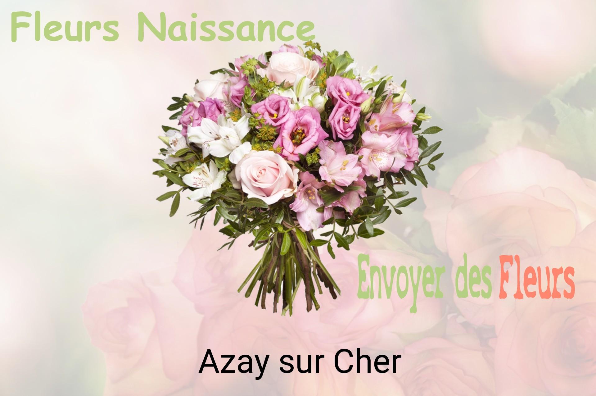 Bouquet de fleurs de naissance livré à Azay-sur-Cher